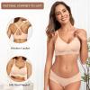 OEAK Womens Wireless Jelly Bras Comfortable Gel Everyday Tshirt Bra JAC S view 2