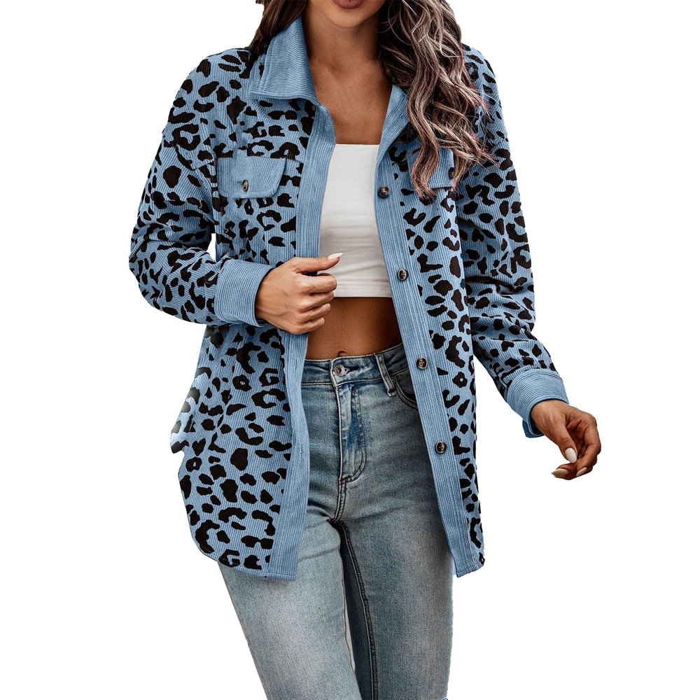 Mystery Boxes for Sale Unclaimed Long Jacket Women Insulated Sweaters for Women Womens Button Down Shirts Long Sleeves Oversized Leopard Print Corduroy Shirts Long Lined Hoodie (Blue, XXL) y Bla