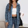 Mystery Boxes for Sale Unclaimed Long Jacket Women Insulated Sweaters for Women Womens Button Down Shirts Long Sleeves Oversized Leopard Print Corduroy Shirts Long Lined Hoodie (Blue, XXL) y Bla view 4