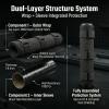 Suppressor Cover (5/6/7/8/9/10 inch) with Silicone Laminated Microfiber Suppressor Sleeve, Burnproof & Heat Resistant Wrap for Hunting Rifles (7 inch) view 2