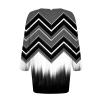 3/4 Length Sleeve Womens Tops Fall Knit Printed Crew Neck T Shirts Loose Fit Geometric Casual Elegant Plus Size Blouses Lightweight Classic Tunic Tops with Leggings Winter Clothes 2025, Gray, Medium view 4