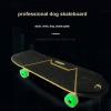 KJLYLPP Dogs Skateboard with Surf Stand Pet Skateboard Skateboard with Colorful PU Wheels for English-French Bulldog (62X21cm) view 3
