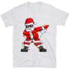 UNIDESGIFTS Dabbing Santa Shirt for Boys Girls Christmas Tree Lights Ugly Sweater for Kids Toddler Funny X-mas Gifts Sweatshirt Size Youth S Sport Grey view 1