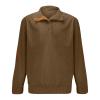 KICILVS Mens Corduroy Sweatshirt Outdoor Casual Stand Collar Long Sleeve Shirt Quarter Button Pullover Thermal Henley Tops view 2