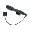 HATSEN Tactical M600V Flashlight IR Light with Flashlight Mount & Modular Remote Activation Pressure Switch & Crane Tailcap, 500 Lumens LED Light for Outdoor Hunting, Fit 20mm Picatinny Rail, Black