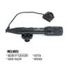 HATSEN Tactical M600V Flashlight IR Light with Flashlight Mount & Modular Remote Activation Pressure Switch & Crane Tailcap, 500 Lumens LED Light for Outdoor Hunting, Fit 20mm Picatinny Rail, Black view 4