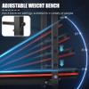 OPPSDECOR Adjustable Weight Bench Set, 661 LBS Bench Press with with Leg Extension and Leg Curl Workout Bench for Home Gym Full Body Workout with Squat Rack Standard Weight Training Benches view 3