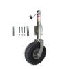 QICBYING Trailer Jack Wheel - Beach Wheel Trailer Jack - Heavy-Duty Bolt-On Swivel Jack, 34cm Trailer Support Wheel, Lift Swivel Trailer Jack, 900kg, 29cm Vertical Load, for Trailer, Caravans(A) view 2