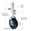 QICBYING Trailer Jack Wheel - Beach Wheel Trailer Jack - Heavy-Duty Bolt-On Swivel Jack, 34cm Trailer Support Wheel, Lift Swivel Trailer Jack, 900kg, 29cm Vertical Load, for Trailer, Caravans(A) view 3