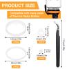 12pcs Water Bottle Lid & Spout Gasket Replacement with Tweezers Rubber Lid Seals for Hydro Flask Gasket Replacement for 24/32/40/64oz Wide Mouth Lids O Ring Water Bottle Replacements Lids view 2