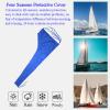 Gycdwjh Mainsail Boom Cover, 600D Boat Sail Cover with Adjustable Straps Waterproof Anti UV Sunshade Cover for Outdoor Booms,Blue,8~9ft(300 * 92cm) view 3