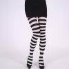 MOAIYU Women Casual Striped Tights Festival Striped Leggings Full Length Tights Thigh High Stocking Party Costume Accessory view 4
