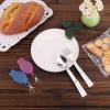 2pcs Foldable Fork and Spoon Set, Portable Stainless Steel Folding Spoon and Fork with 2 Plastic Storage Cases for Outdoors Travel Replacement Compatible with Thermos Funtainer 16oz Food Jar view 3