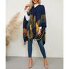 Raylans Women's Travel Plaid Shawl Wrap Open Front Poncho Cape for Spring Fall Winter view 3