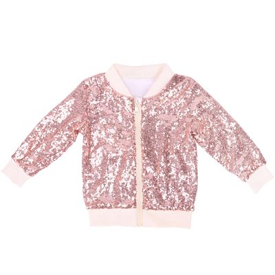 Betadog Kids Jackets Girls Boys Sequin Zipper Coat Jacket for Toddler Birthday Christmas Clothes Jacket (RD3, 8 Years)