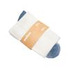 Wellow Premium Socks (Compression Socks - Regular) for Men and Women, Made with Viscose from Bamboo, Relieves Swelling, Nurses - Pregnancy Support, LR, White Cobalt Toe - Front Runner view 1
