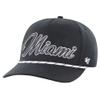 47 Men's Black Miami Dolphins Overhand Speckle Hitch Adjustable Hat view 2