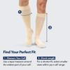 Wellow Premium Socks (Compression Socks - Regular) for Men and Women, Made with Viscose from Bamboo, Relieves Swelling, Nurses - Pregnancy Support, XL, Powder Blue - Twist view 2