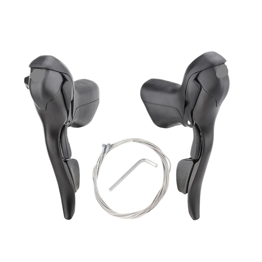 GRGRG Road Bike Bicycle Shifter 2 * 10 Speed Compatible with 22.2-23.8mm Handlebar 7/8/9 Speed Dual Control Levers(3x8 Speed)