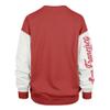 47 Women's Scarlet San Francisco 49ers Double Header Rise Andie Pullover Sweatshirt view 3