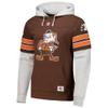47 Men's Brown Cleveland Browns Throwback Double Header Blitz Cornerback Hoodie view 2