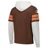 47 Men's Brown Cleveland Browns Throwback Double Header Blitz Cornerback Hoodie view 3