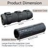 8" Suppressor Cover with Burn Proof Silicone Coated Fiber Sleeve Heat Resistant Suppressors Wrap for Hunting Rifles view 2