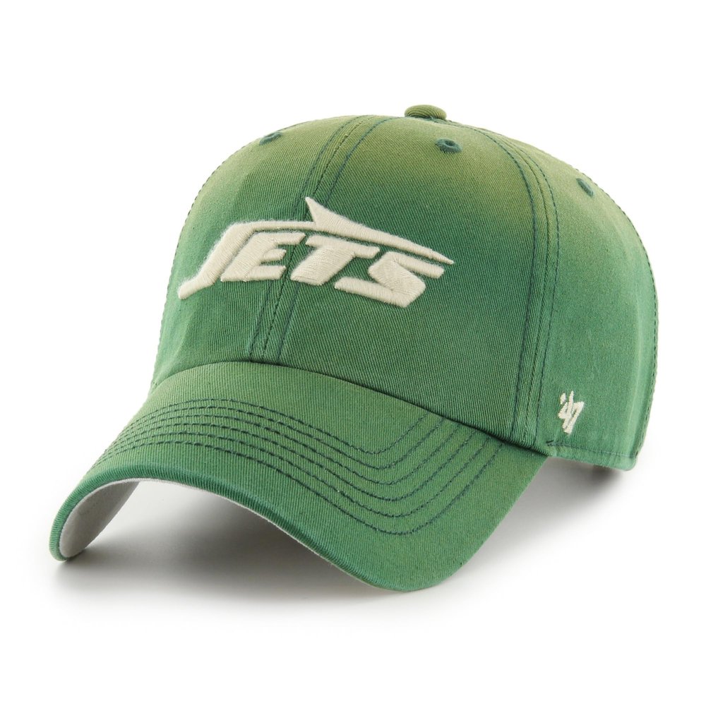 47 Men's Green New York Jets Dusted Relaxed Clean Up Adjustable Hat