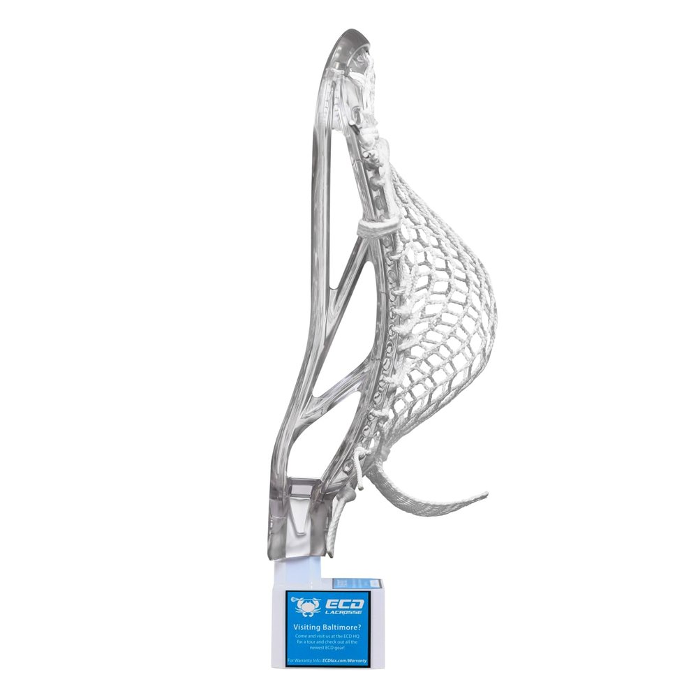 ECD Lacrosse - Ion - Lacrosse Head (Ion - Strung Head, Clear/White)