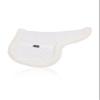 Equinavia Eidsvoll Forward Cut Shaped English Saddle Pad for Show Jumping with Ultra Fleece Trim - White - M view 1