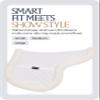 Equinavia Eidsvoll Forward Cut Shaped English Saddle Pad for Show Jumping with Ultra Fleece Trim - White - M view 2