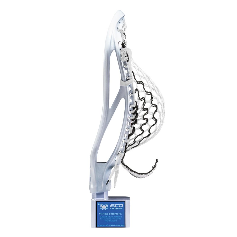 ECD Lacrosse - DNA 2.0 - Lacrosse Head (DNA 2.0 - Strung Head, White/Black-StormStriker)