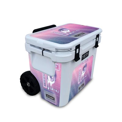 Glossy Glitter Cooler Skin Compatible with Yeti Roadie 32 Wheeled Cooler - Sad Nostalgia - Premium 3M Vinyl Protective Wrap Decal Cover - Easy to Apply | Crafted in The USA by MightySkins