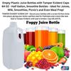 [20 Pack] Half Gallon Jugs Bottles (64 oz) with Tamper Evident RED Screw Caps Great for Homemade Juices, Milk, Smoothies, Tea and Other Beverages - Food Grade BPA Free view 4