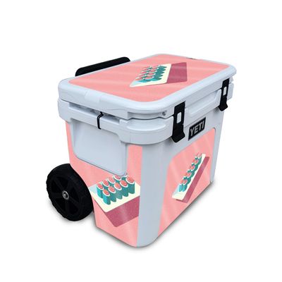 Glossy Glitter Cooler Skin Compatible with Yeti Roadie 32 Wheeled Cooler - Sushi Plate - Premium 3M Vinyl Protective Wrap Decal Cover - Easy to Apply | Crafted in The USA by MightySkins