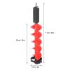 Ice Drill Auger, 8in Diameter 28in Length Electric Drill Bit with Float Design, Nylon Construction, Versatile Adapter, Sharply and Sturdy Blade for Deep Waters view 2