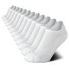 Calvin Klein Womens No Show Socks - 12 Pack Lightweight Cotton Blend Invisible No Slip Sneaker Liner Athletic Socks for Women, Size 4-10, All White view 1