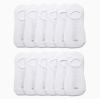 Calvin Klein Womens No Show Socks - 12 Pack Lightweight Cotton Blend Invisible No Slip Sneaker Liner Athletic Socks for Women, Size 4-10, All White view 3