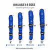 MyLec MK5 Street/DEK Shin Pad, Lightweight & Durable Hockey Accessories, 360 Straps, Hard Front Shells, Breathable Material, Metatarsal Padding Ice Hockey Shin Guards, Foam Rubber (Blue, 13") view 2