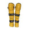 MyLec MK5 Street/DEK Shin Pad, Lightweight & Durable Hockey Accessories, 360 Straps, Hard Front Shells, Breathable Material, Metatarsal Padding Ice Hockey Shin Guards, Foam Rubber (Gold, 15") view 1