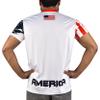 fox & fury Soccer Jersey for Mexico, Colombia, Cuba, Peru, Guatemala, Brazil, Honduras, El Salvador, Venezuela, Jamaica, Haiti (US, Alpha, Medium, Regular, Regular, USA White) view 3