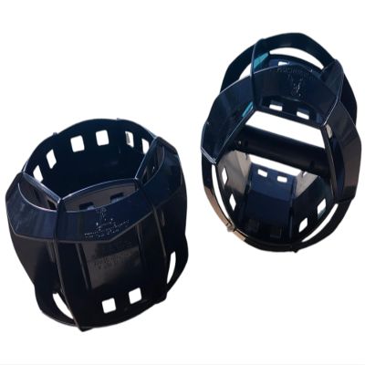 Aquastrength Bells | Water Weights for Pool Fitness | Medium Resistance in All Directions | Pool Dumbbells Easy on Joints | Pair of Bells (Black)
