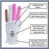 Scale Wear Design Shocker Camo Golf Glove Men's - Premium Cabretta100% Leather, Durable Grip, White and Camo, Adult Men's Golf Gloves, Funny Gag Gift, Left & Right Handed, Small to XXL Sizes view 2