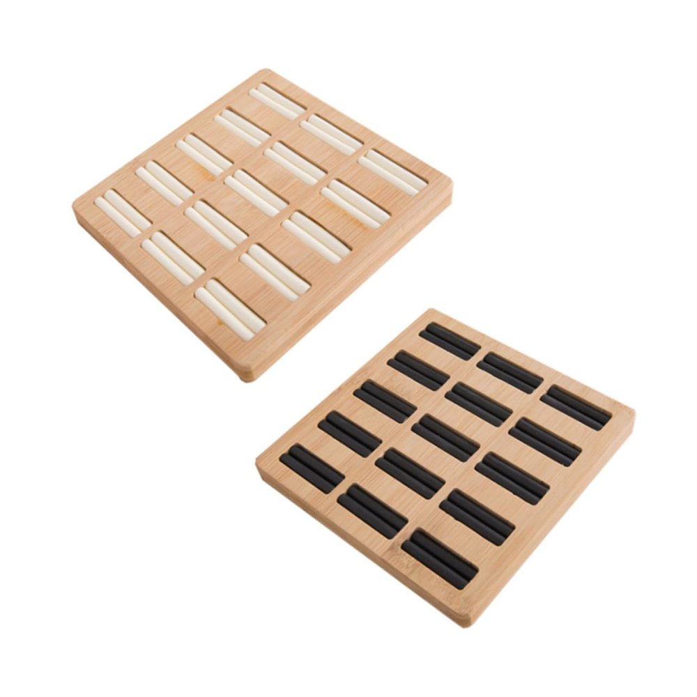 Yardenfun Solid Wood Ring Display Plate Elegant Jewelry Showcase Holder for Store Home Mall