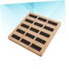 Yardenfun Solid Wood Ring Display Plate Elegant Jewelry Showcase Holder for Store Home Mall view 3