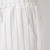 LCMTWX Sweatpants for Men Baggy, Men Sweatpants Summer Pinstripe Cotton and Casual Sports Pants Athletic Loose Fit (White, L) view 3