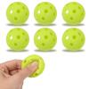 Avesfer 6/20/40 PCS Mini Pickleballs (Diameter 42mm) Soft Eva Anti-Crack Hollow Quiet Training Pickle Balls Great for Pickleball Drills Green (6) view 1