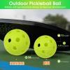 Avesfer 6/20/40 PCS Mini Pickleballs (Diameter 42mm) Soft Eva Anti-Crack Hollow Quiet Training Pickle Balls Great for Pickleball Drills Green (6) view 2
