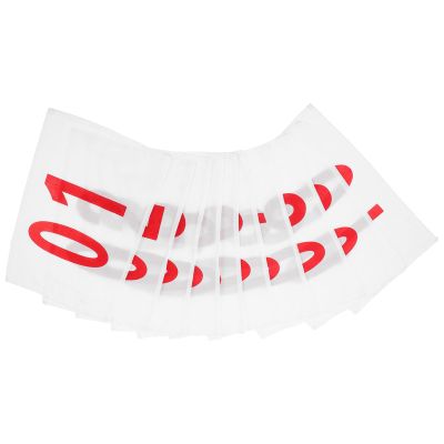 HONMEET 10sheets Polyester Cotton Race Bibs Bib Numbers for Sports Games Competitions Portable Tags