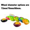 GROWTHLIN Inline Skate Replacement Wheels Outdoor & Indoor Inline Skate Wheels 85A 72mm 76mm 80mm with Bearings (4/8-Pack) Roller Skate Wheel Replacement view 2